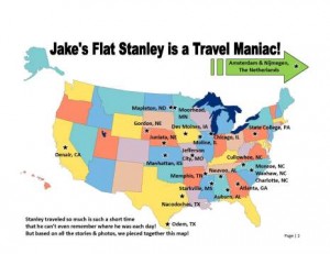 Flat Stanley Adventure Map