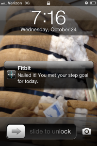 fitbit notification on iPhone